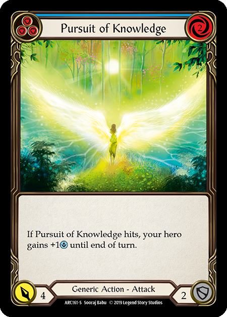 Pursuit of Knowledge Card Front