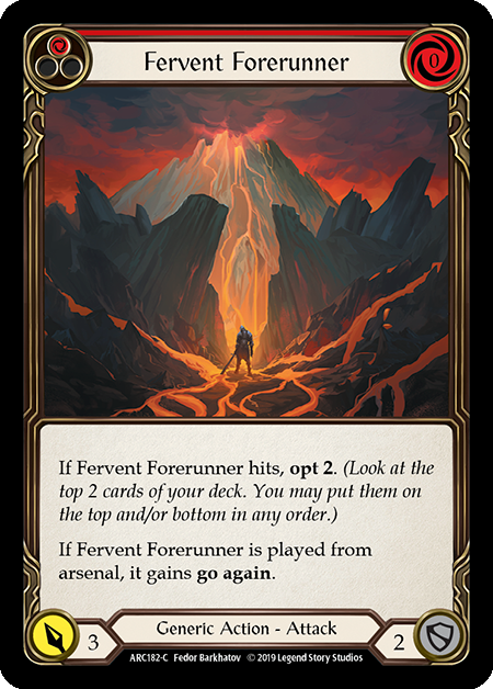 Fervent Forerunner - Red Card Front