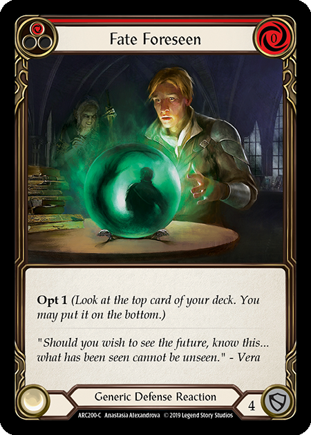 Fate Foreseen - Red Card Front