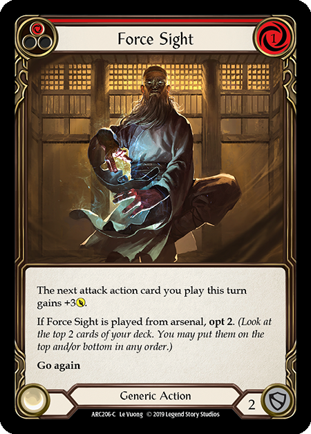 Force Sight - Red Card Front