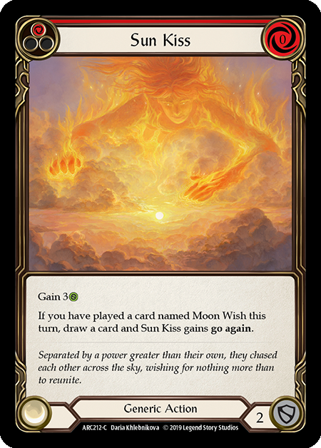 Sun Kiss - Red Card Front