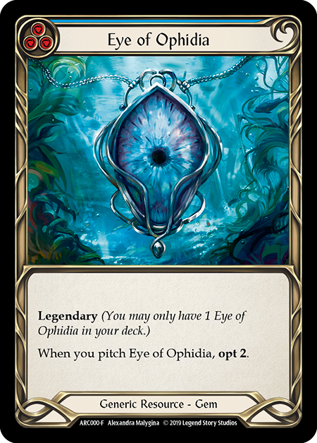 その他 FLESH AND BLOOD Eye of Ophidia RF FAB Eye of Ophidia Arcane Rising - First | Flesh and Blood | CardTrader