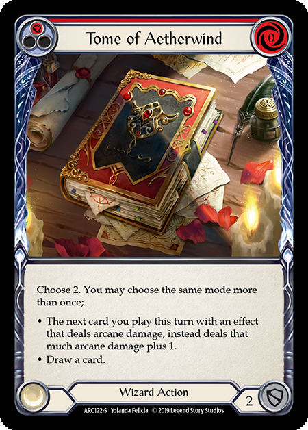 Tome of Aetherwind Card Front