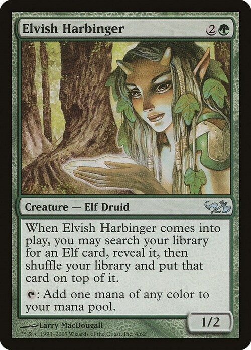 Elvish Harbinger Card Front
