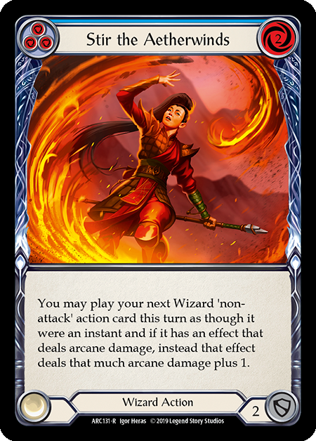 Stir the Aetherwinds - Blue Card Front
