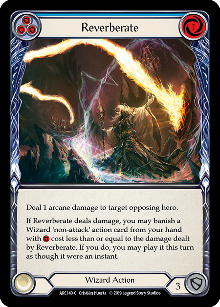 Reverberate - Blue Card Front