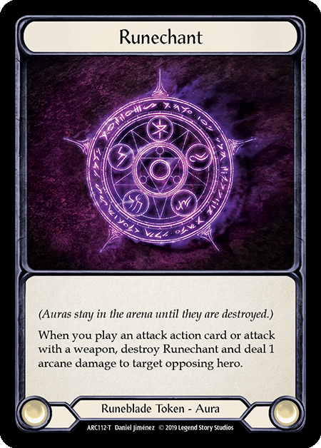 Runechant // Nebula Blade Card Front