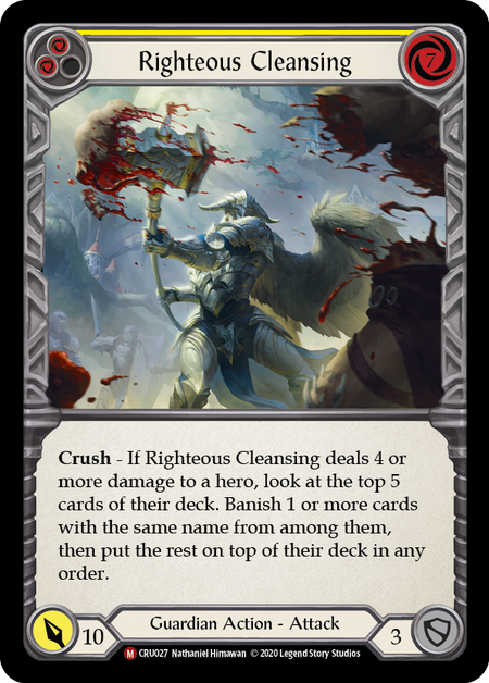 Righteous Cleansing Card Front