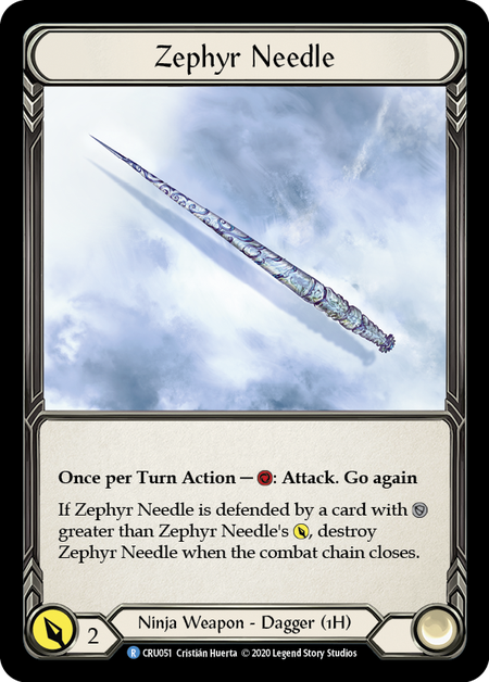 Zephyr Needle Frente