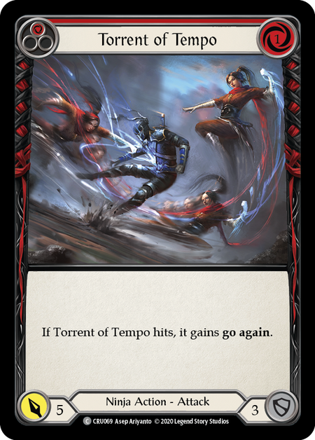 Torrent of Tempo (Red) Card Front