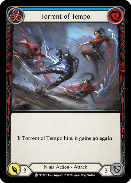 Torrent of Tempo (Blue) Card Front