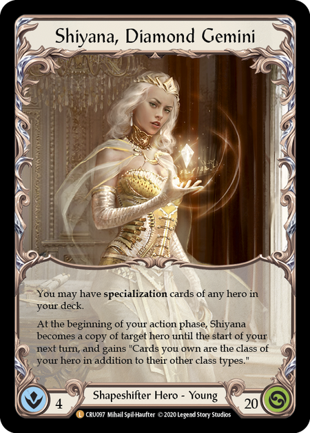 Shiyana, Diamond Gemini Card Front