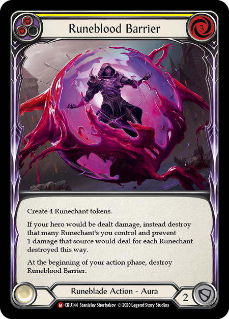 Runeblood Barrier Card Front