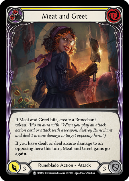 Meat and Greet - Yellow Card Front