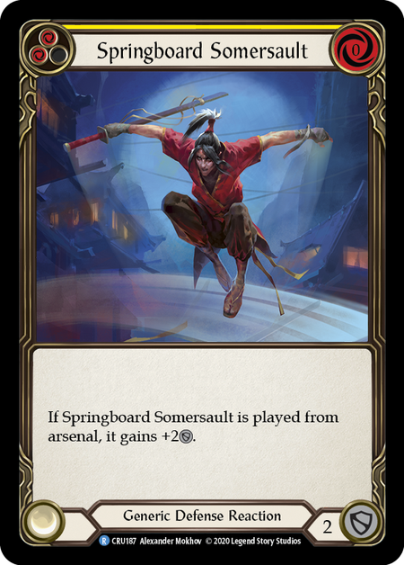 Springboard Somersault Card Front