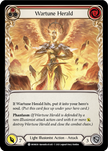 Wartune Herald - Red Card Front