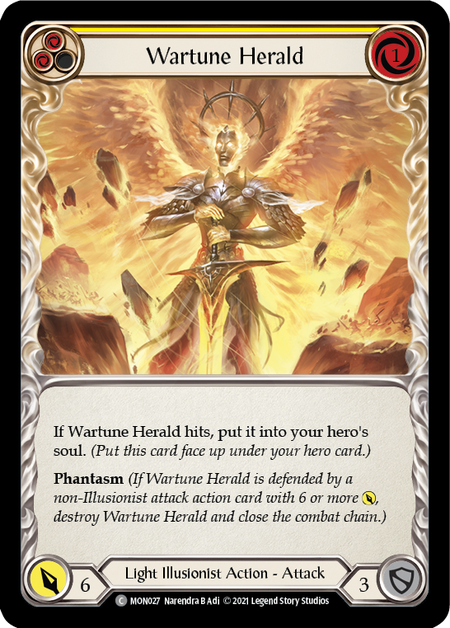 Wartune Herald - Yellow Card Front