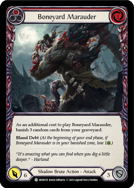 Boneyard Marauder - Red Card Front
