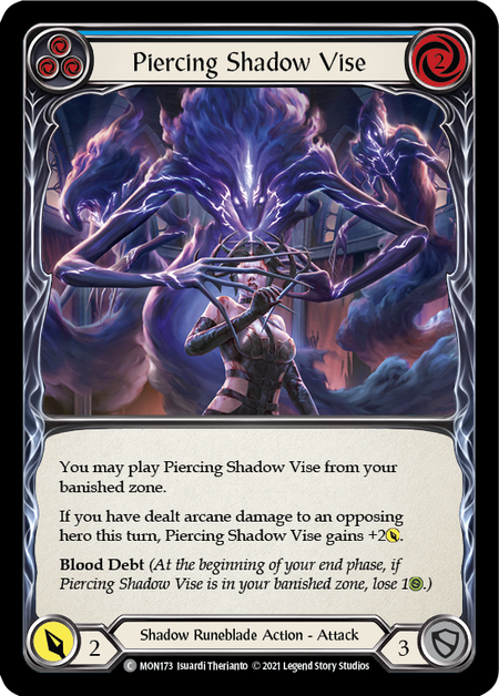 Piercing Shadow Vise - Blue Card Front