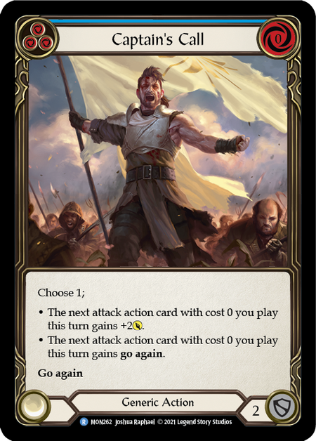 Captain's Call - Blue Card Front