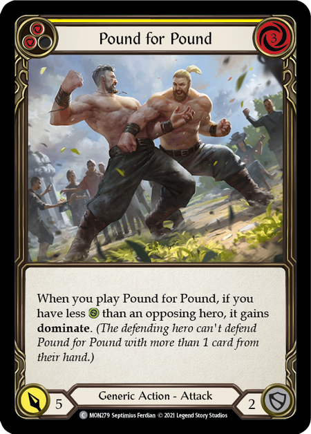 Pound for Pound - Yellow Card Front