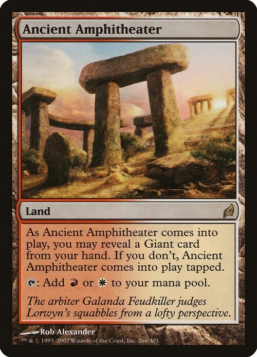 Ancient Amphitheater Card Front