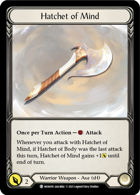 Hatchet of Mind // Spectral Shield Card Front