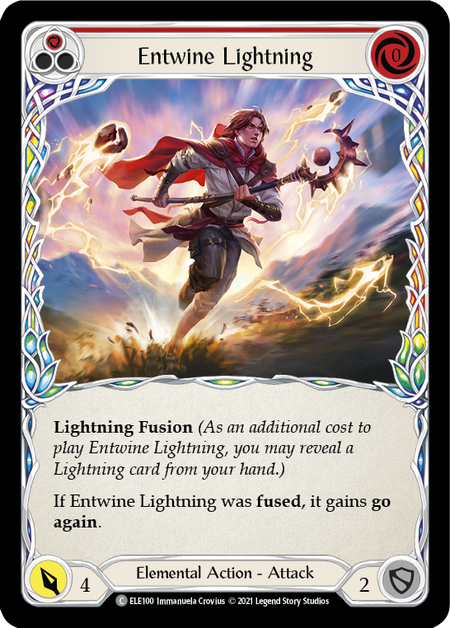 Entwine Lightning - Red Card Front