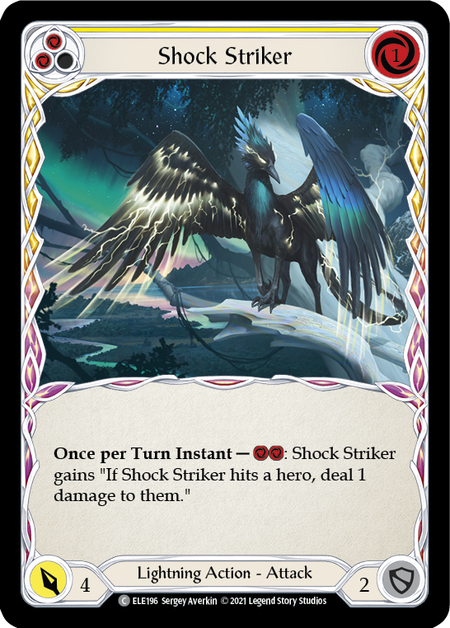 Shock Striker - Yellow Card Front