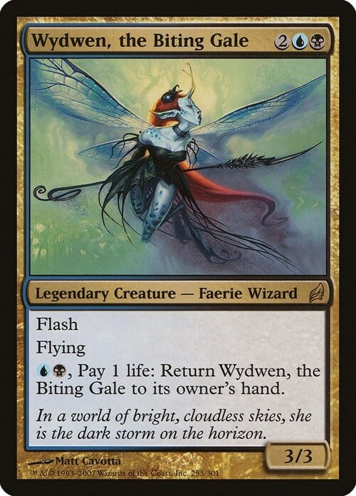 Wydwen, the Biting Gale Card Front