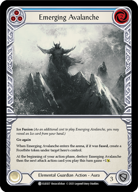 Emerging Avalanche - Blue Card Front
