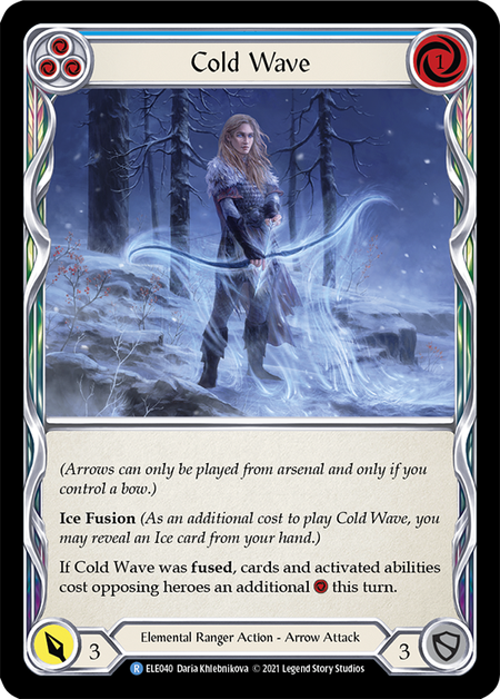 Cold Wave (Blue) Card Front