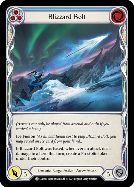 Blizzard Bolt (Blue) Card Front