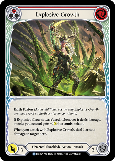 Explosive Growth - Red Card Front