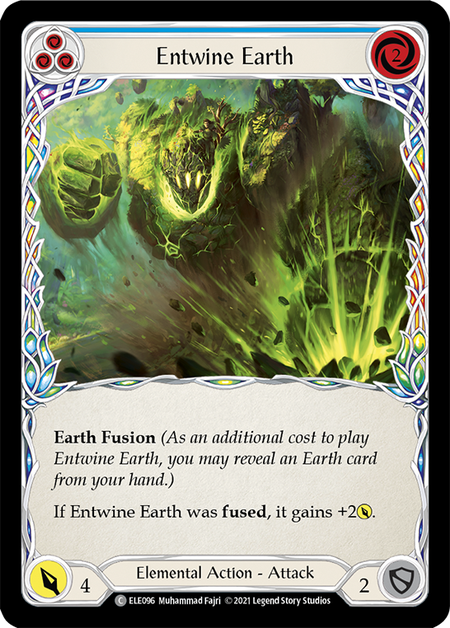 Entwine Earth - Blue Card Front