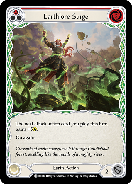 Earthlore Surge - Red Card Front
