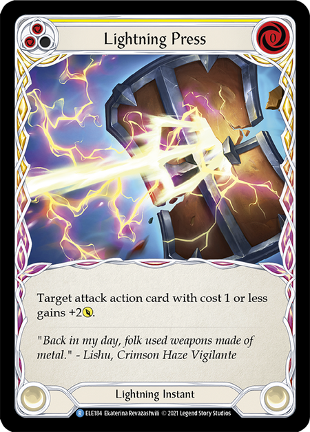 Lightning Press - Yellow Card Front