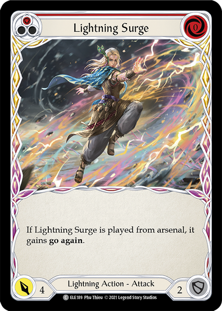 Lightning Surge - Red Card Front