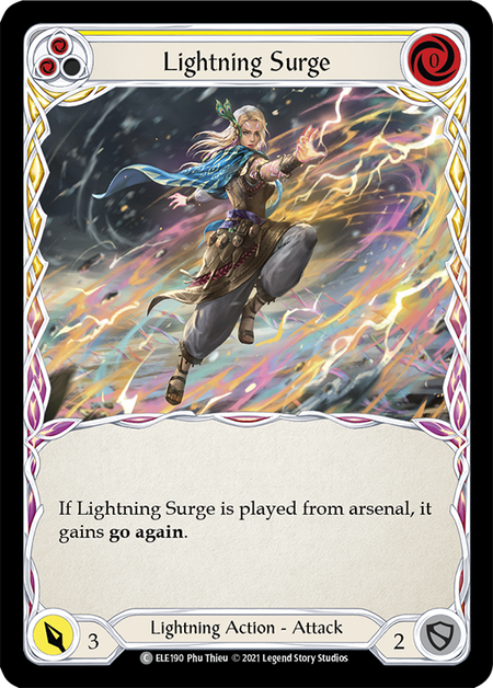 Lightning Surge - Yellow Card Front