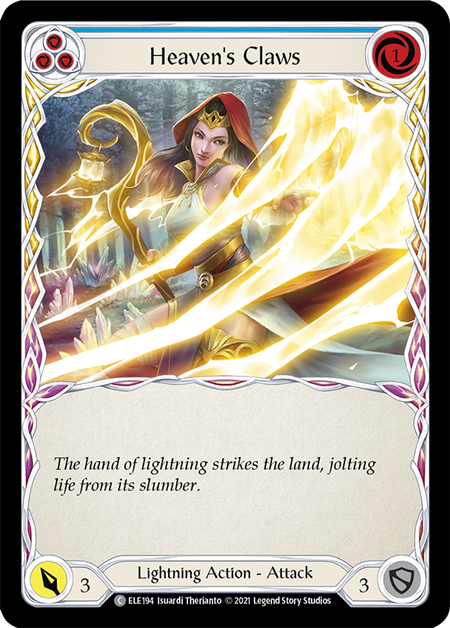 Heaven's Claws (Blue) Card Front