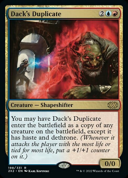 Dack's Duplicate Card Front