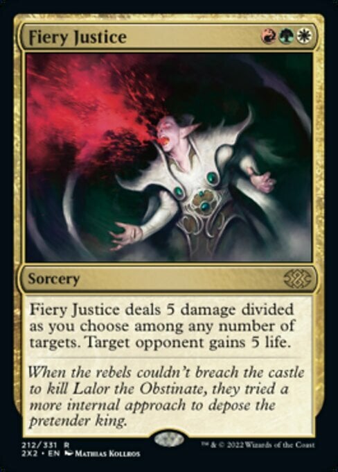 Fiery Justice Card Front