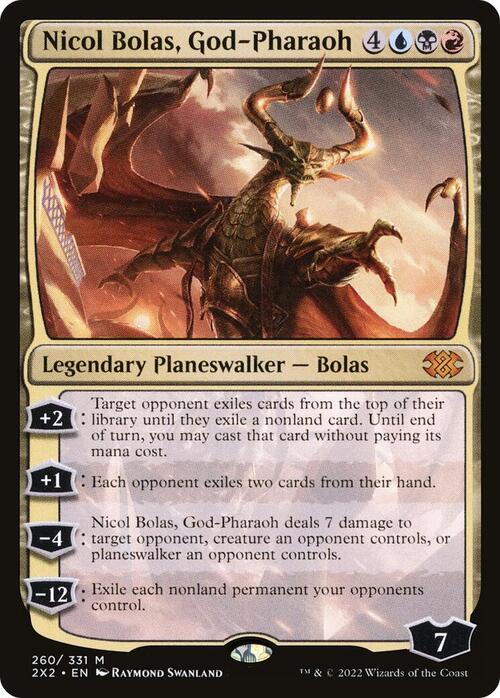 Nicol Bolas, Dio Faraone Card Front