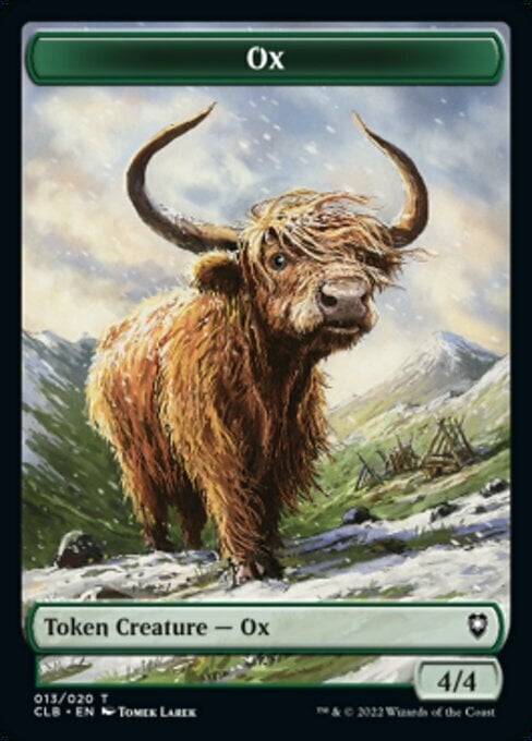 Ox // Treasure Card Front