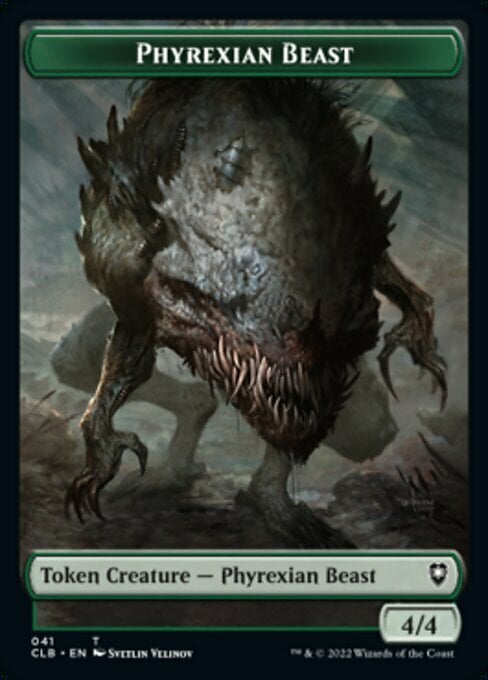 Phyrexian Beast // Wurm Card Front