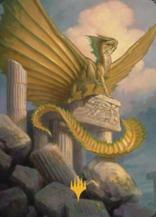 Art Series: Ancient Gold Dragon Card Front
