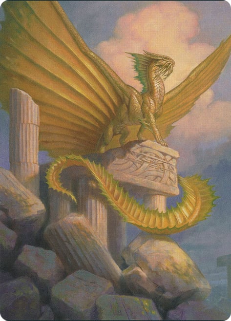 Art Series: Ancient Gold Dragon Card Front