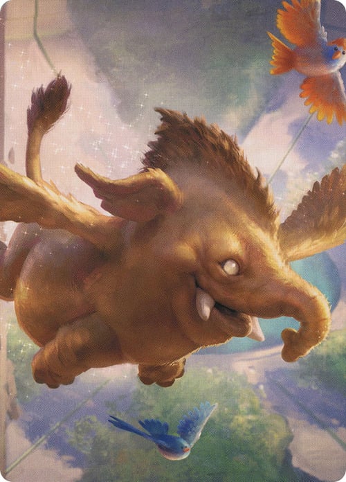 Art Series: Lulu, Loyal Hollyphant Card Front