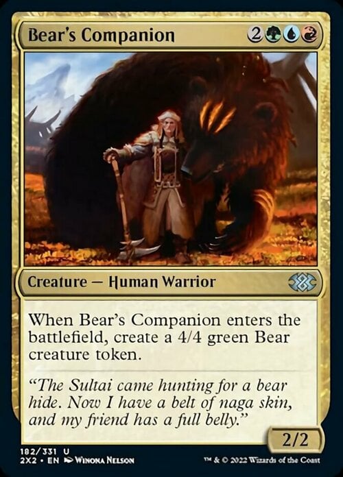 Bear's Companion Card Front