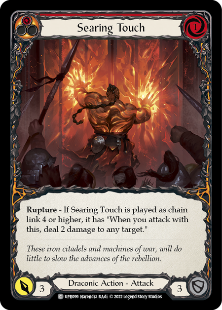 Searing Touch Card Front